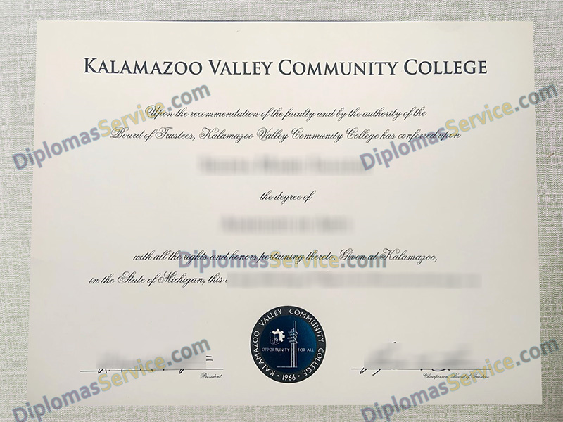 Kalamazoo Valley Community College diploma, Kalamazoo Valley Community College degree,