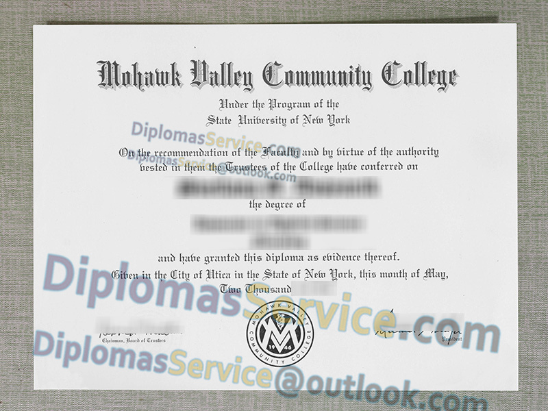 Mohawk Valley Community College diploma, Mohawk Valley Community College degree,
