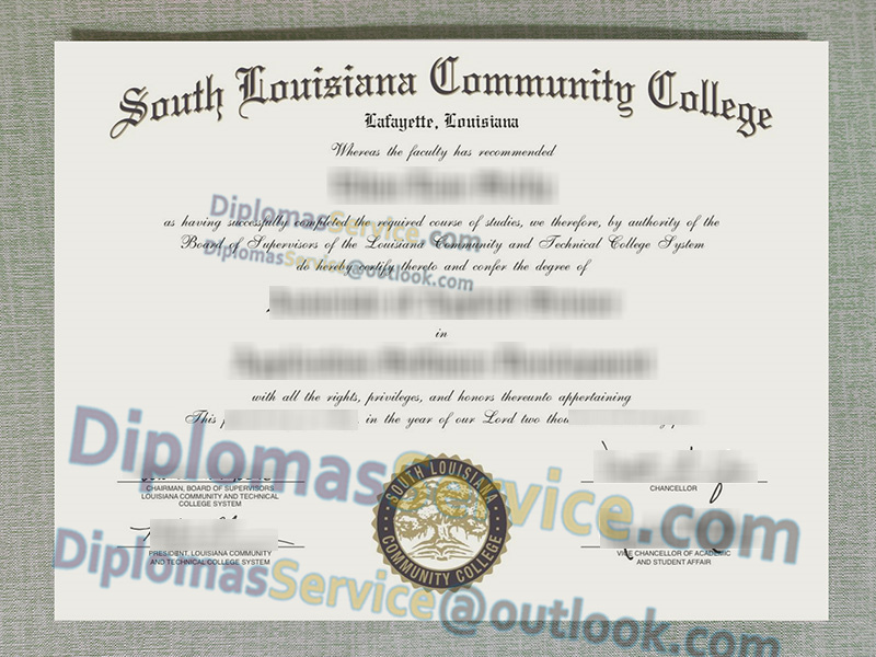 South Louisiana Community College diploma, South Louisiana Community College degree,