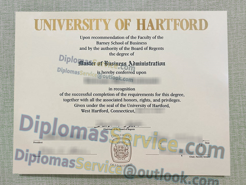 University of Hartford diploma, University of Hartford degree,