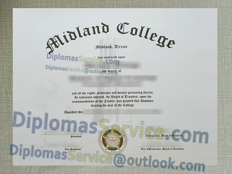 Midland College diploma