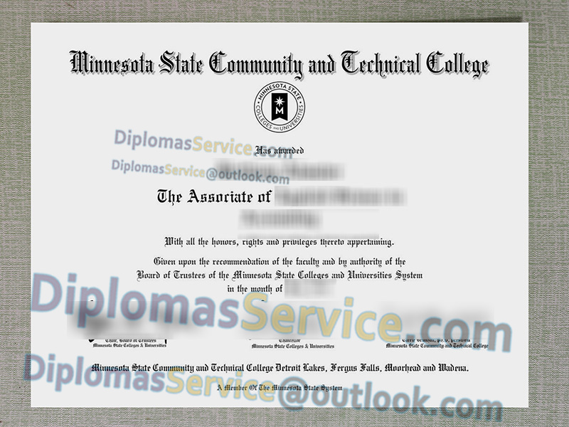 Minnesota State Community and Technical College diploma