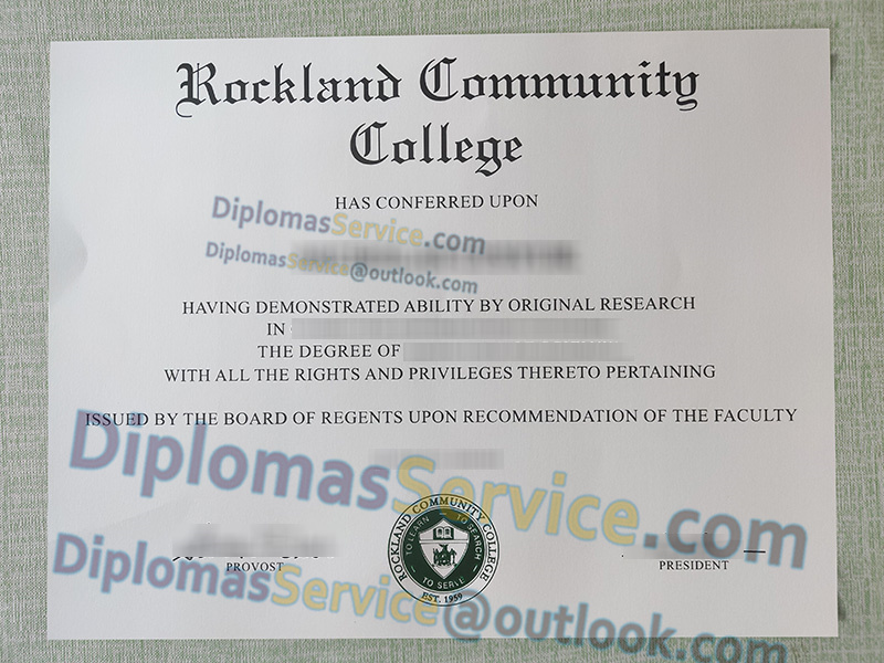 Rockland Community College diploma