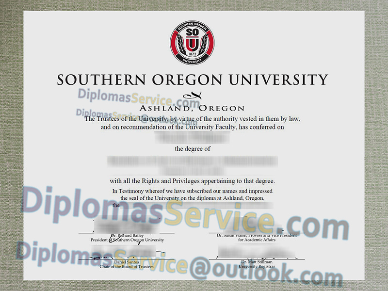 Southern Oregon University diploma