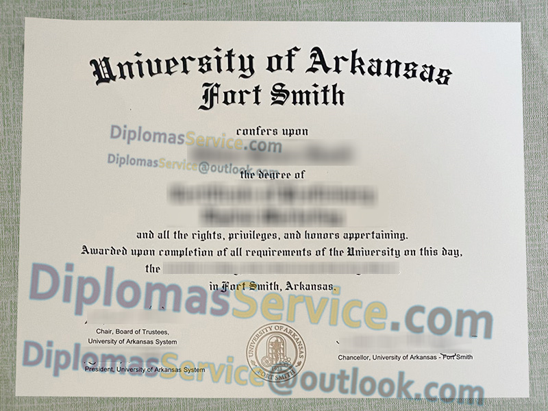 University of Arkansas Fort Smith diploma