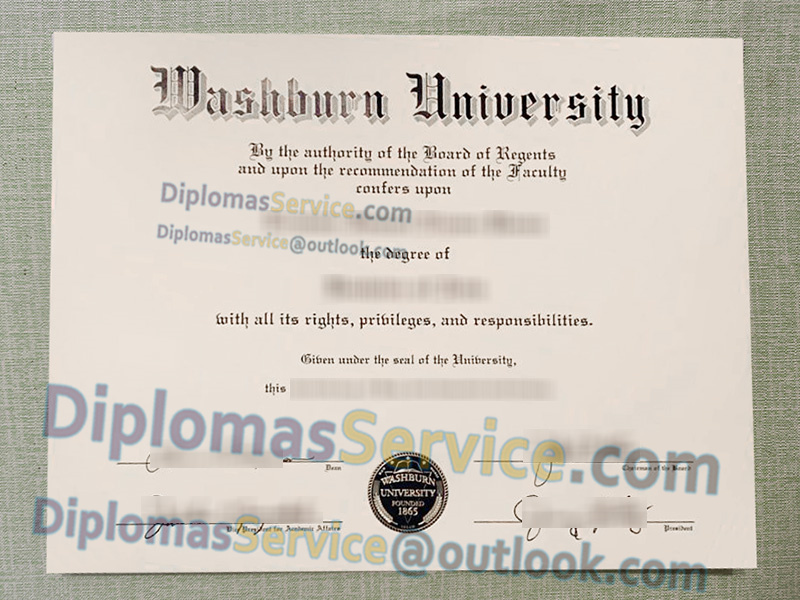 Washburn University diploma