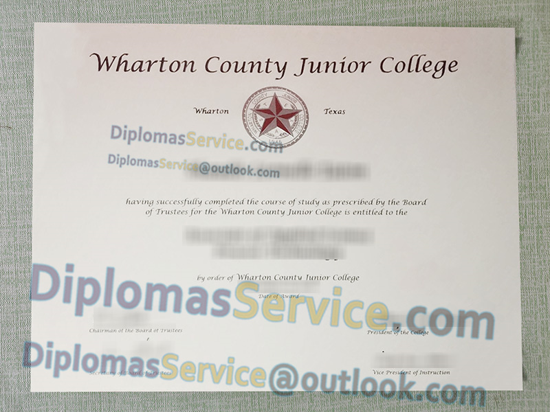 Wharton County Junior College diploma