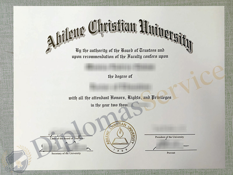 Abilene Christian University diploma