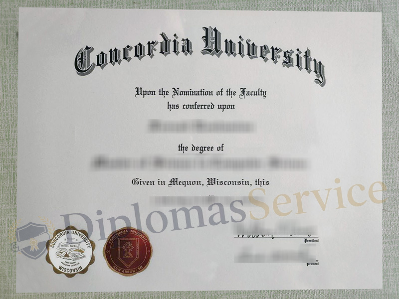 Concordia University Wisconsin diploma