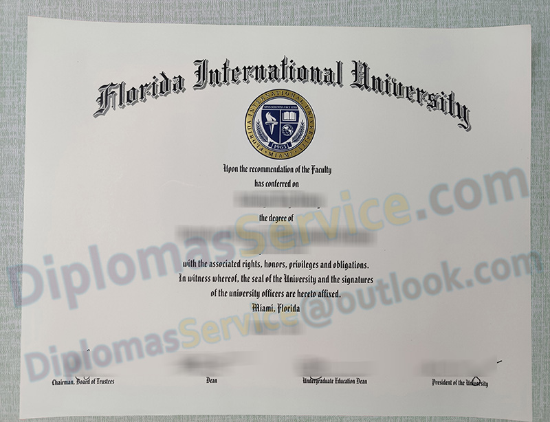 Florida International University diploma
