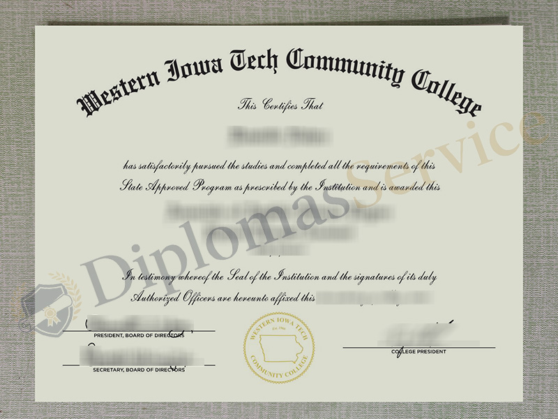 Western Iowa Tech Community College diploma