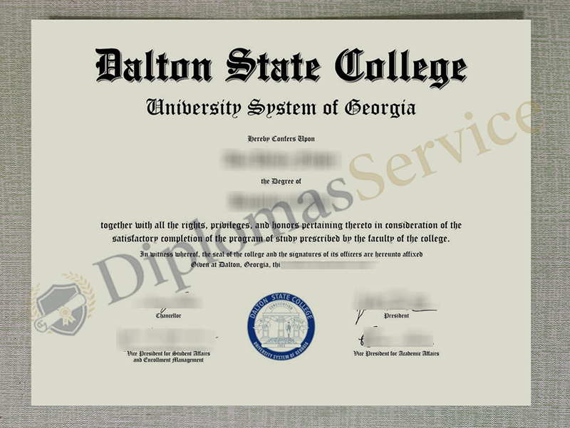 Dalton State College diploma
