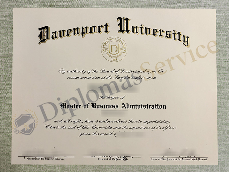 Davenport University diploma