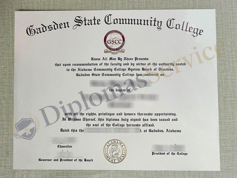 Gadsden State Community College diploma