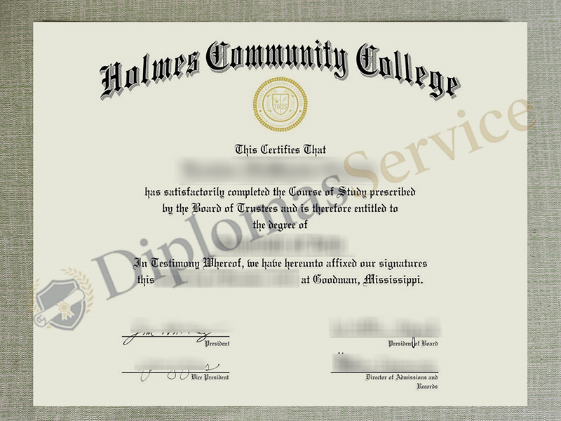 Holmes Community College diploma