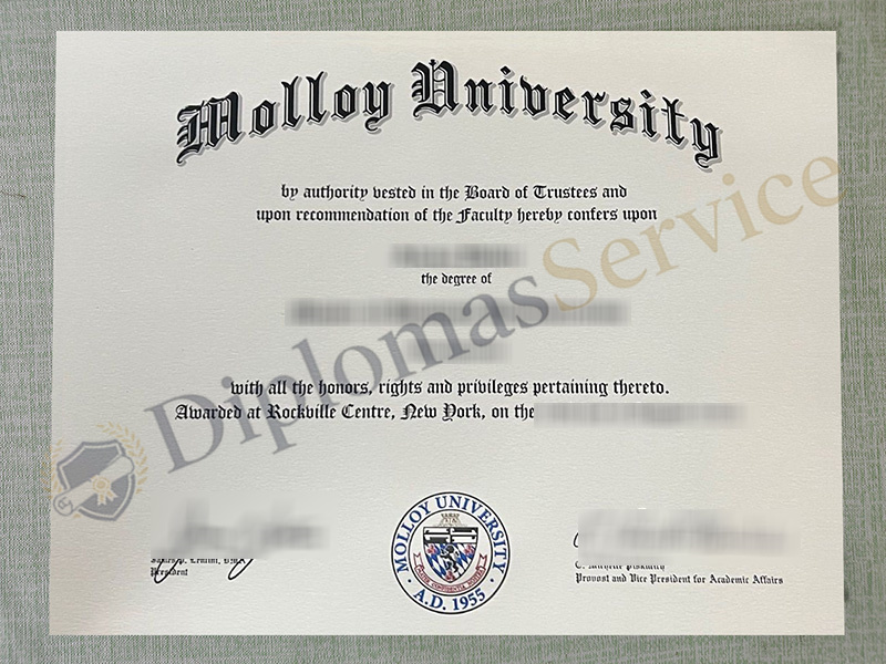 Molloy University diploma