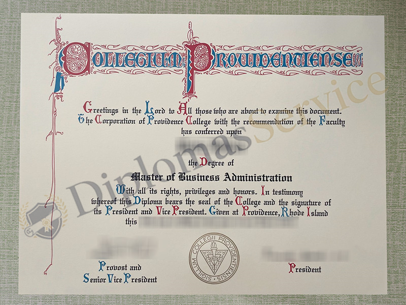 Providence College diploma