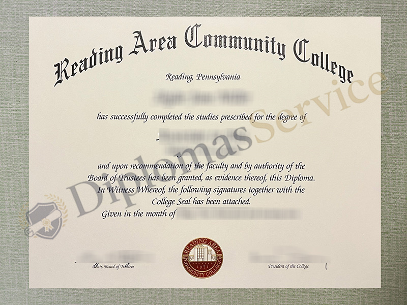 Reading Area Community College diploma