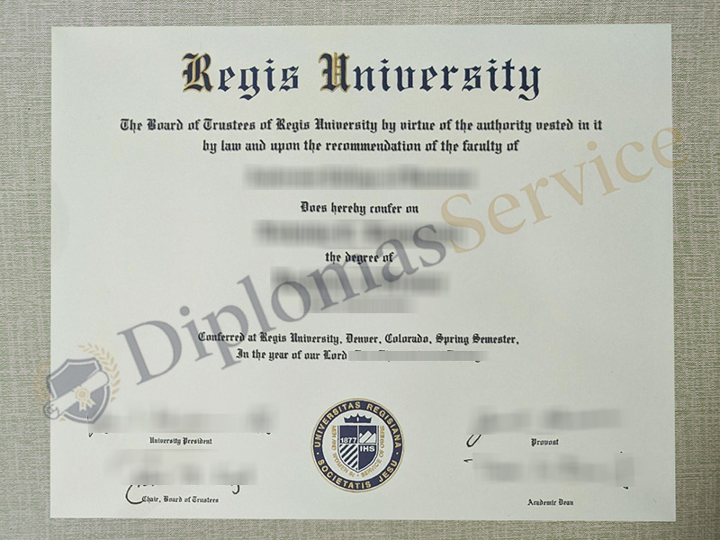Regis University diploma