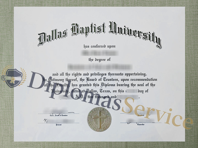 Dallas Baptist University diploma