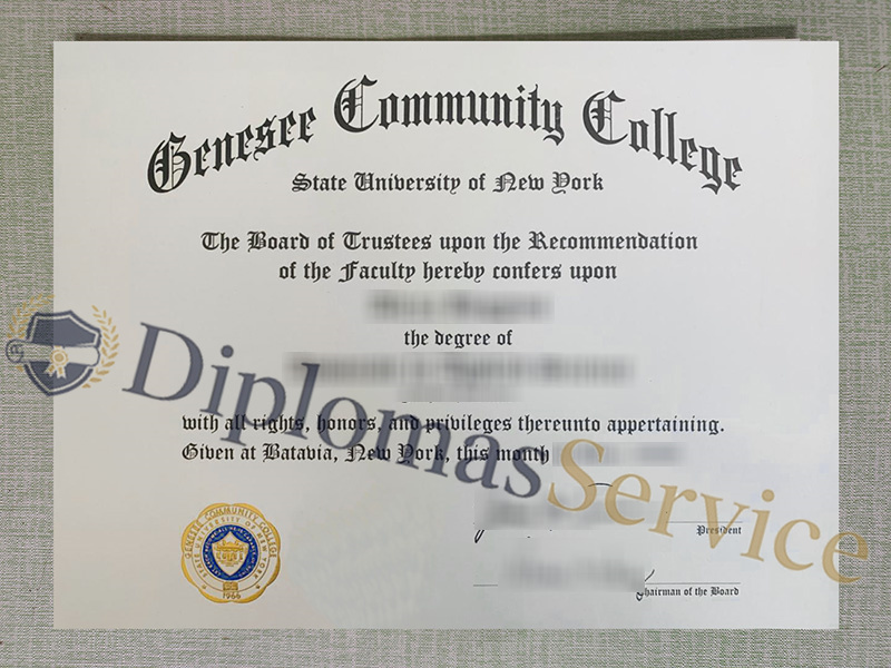 Genesee Community College diploma