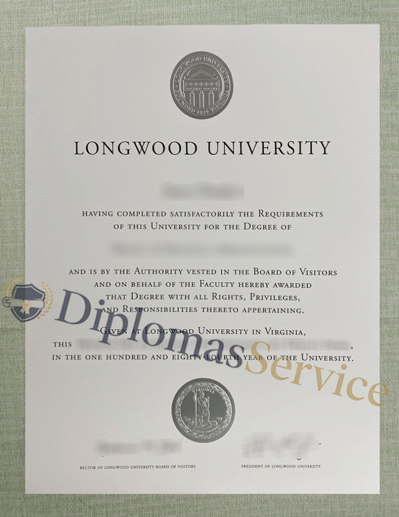 Longwood University diploma