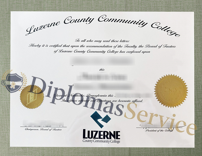 Luzerne County Community College diploma