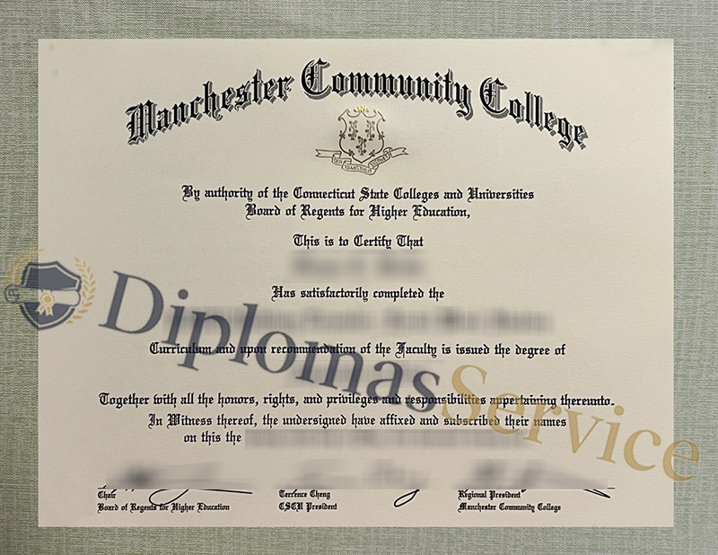 Manchester Community College diploma