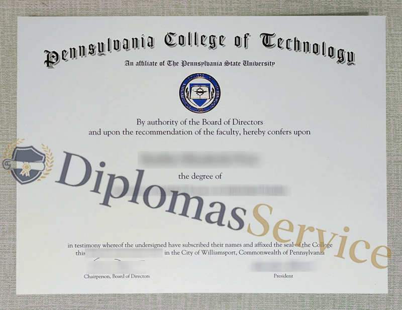 Pennsylvania College of Technology diploma