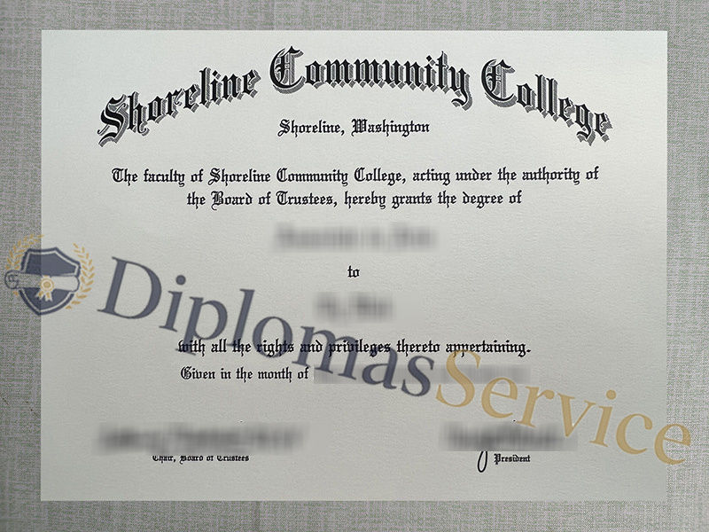 Shoreline Community College diploma